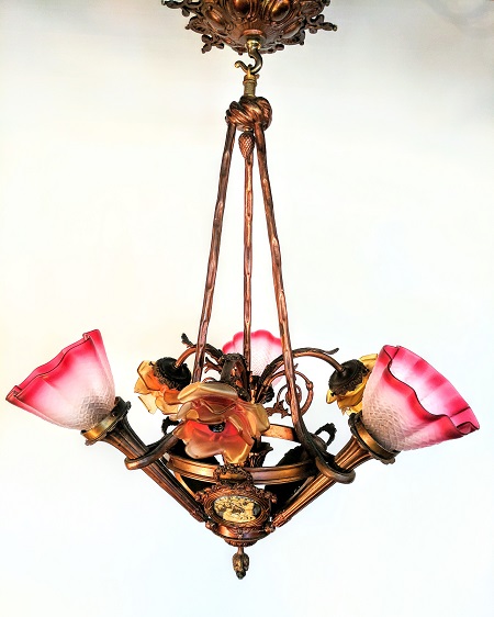 Antique French Five Light Chandelier - Waterglass Studios Ltd Antique French Five Light Chandelier - Antique French Five Light Chandelier - Waterglass Studios Ltd